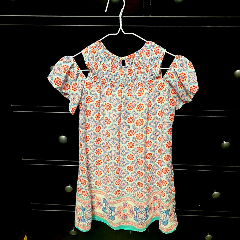 Girls Cold-Shoulder Dress Size 10